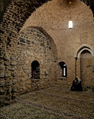 A view of the mihrab and the main old section of the mosque