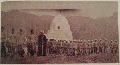 The first image published by Ebrahim Rafat Pasha in his book Mirʾāt al-ḥaramayn. This photo was taken in 1319AH/1901-2.